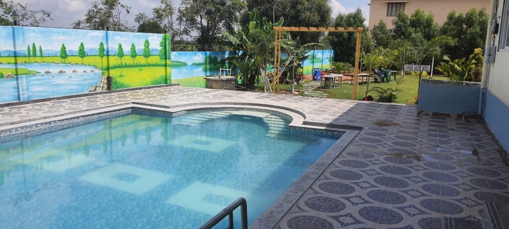 Fully-Equipped Farmhouse Retreat with Pool and Games at Shamirpet